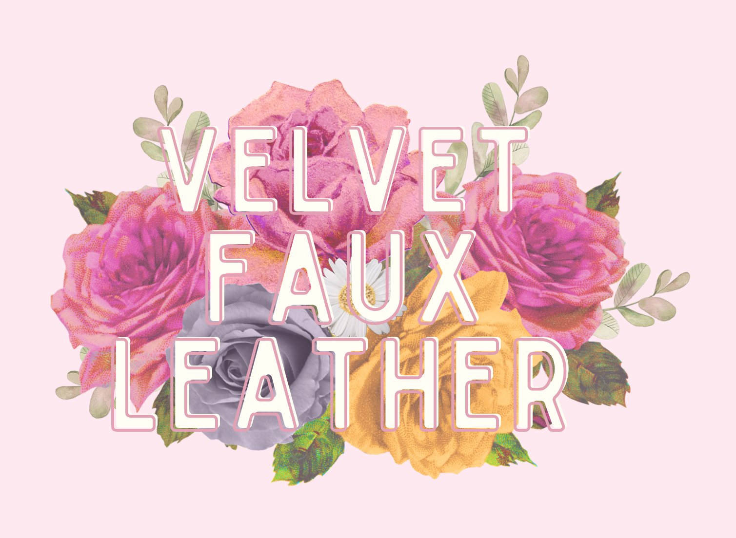 Solid Velvet | Faux Leather Fabric Sheets