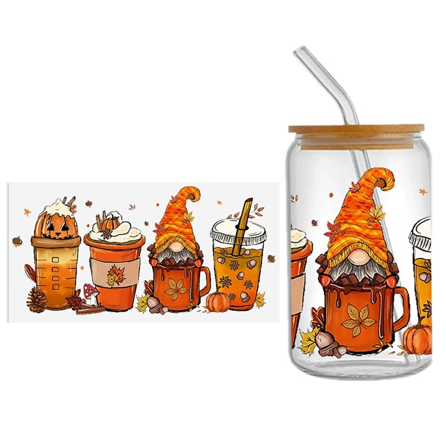 Halloween UV DTF Glass Can Wrap FeeFiFauxLeather