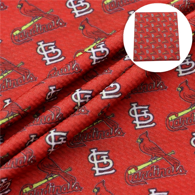 Cardinals Football Textured Liverpool/ Bullet Fabric FeeFiFauxLeather