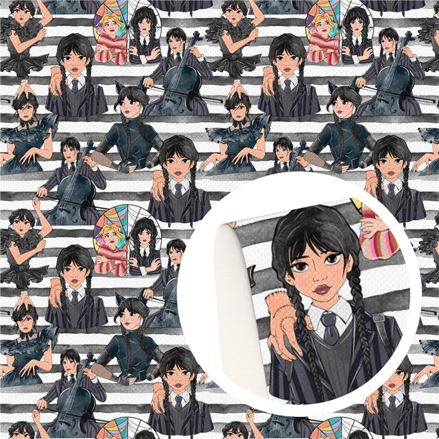 Wednesday Textured Liverpool/ Bullet Fabric FeeFiFauxLeather