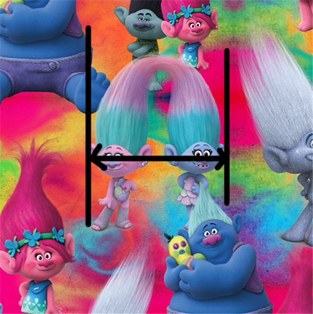 Trolls Textured Liverpool/ Bullet Fabric FeeFiFauxLeather