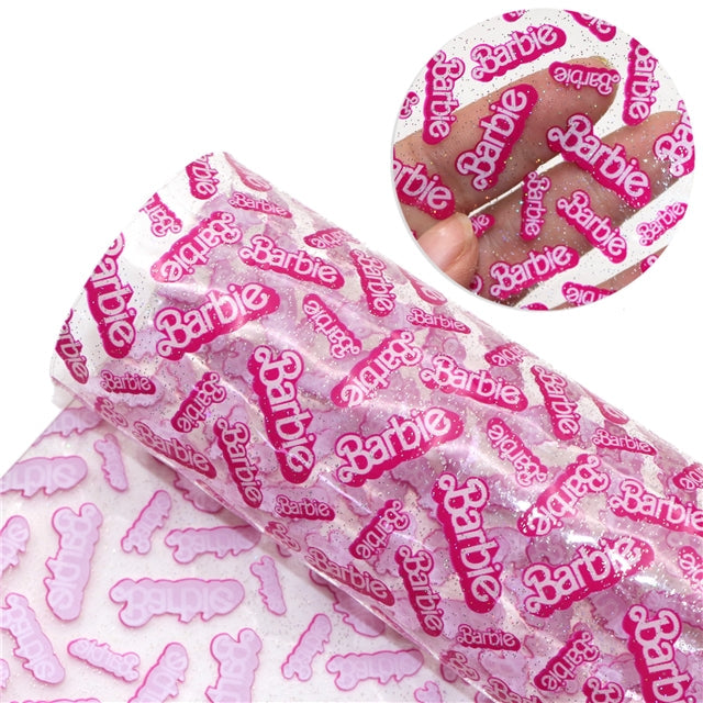 Fashion Doll Printed See Through Sheet  Clear Transparent Sheet FeeFiFauxLeather