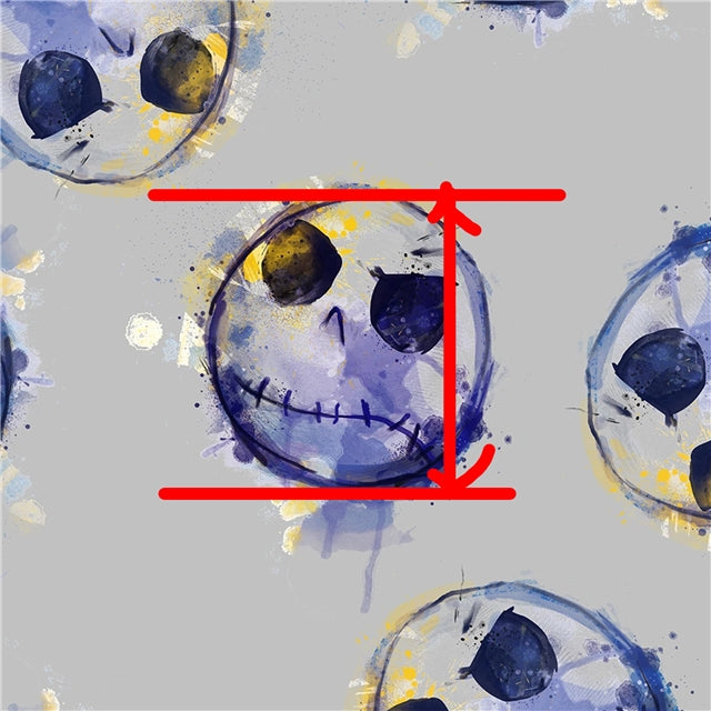 The Nightmare Before Christmas Printed See Through Sheet  Clear Transparent Sheet FeeFiFauxLeather