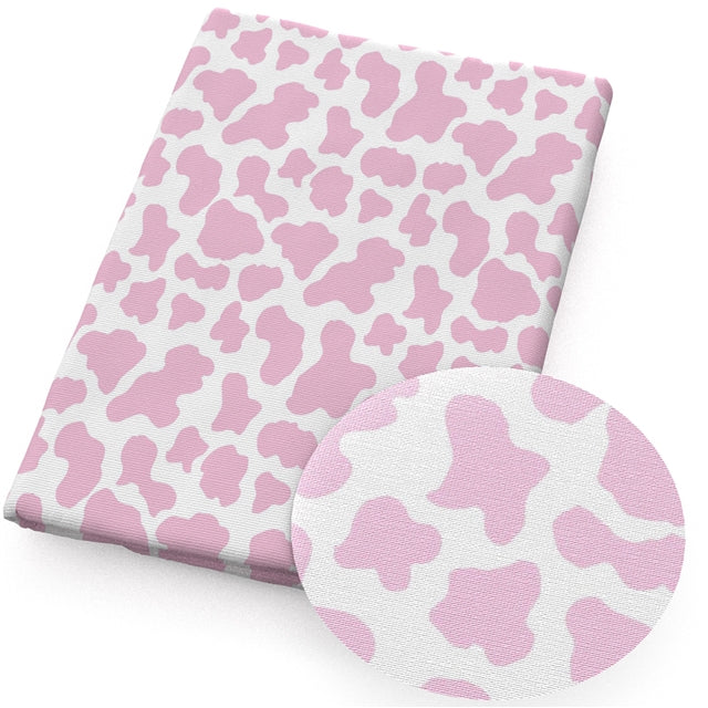 Cow Pink Textured Liverpool/ Bullet Fabric FeeFiFauxLeather