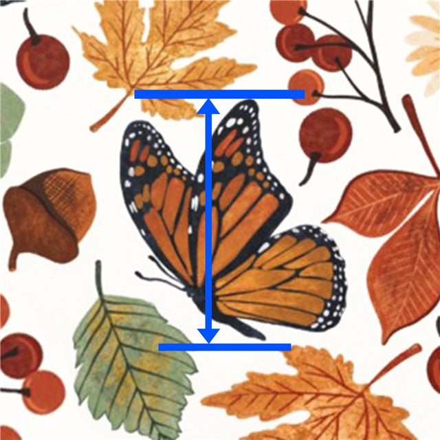 Butterfly Fall Colors Textured Liverpool/ Bullet Fabric FeeFiFauxLeather