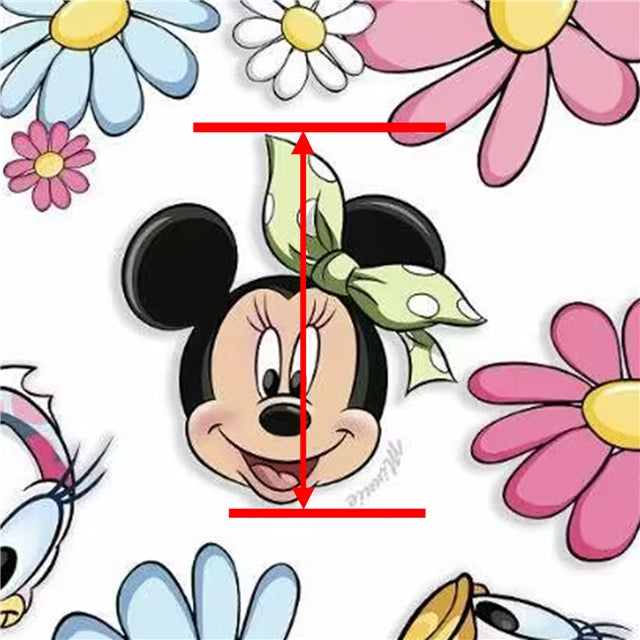 Mouse and Friends Flowers Textured Liverpool/ Bullet Fabric FeeFiFauxLeather