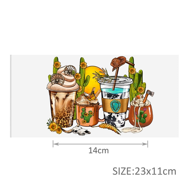 Cowboy UV DTF Glass Can Wrap FeeFiFauxLeather