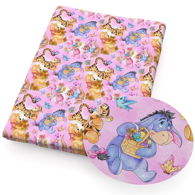 Winnie The Pooh Eeyore Liverpool/ Bullet Fabric FeeFiFauxLeather