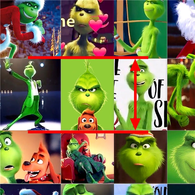 The Grinch Litchi Printed Faux Leather Sheet Litchi has a pebble like feel with bright colors FeeFiFauxLeather