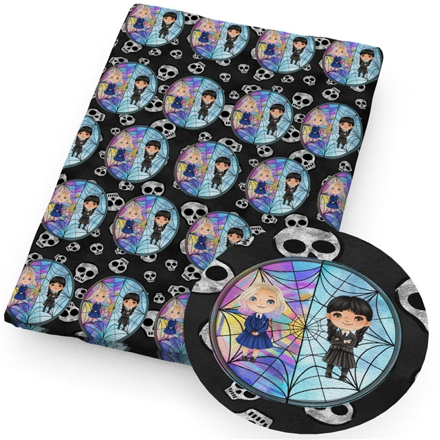 Wednesday Textured Liverpool/ Bullet Fabric FeeFiFauxLeather