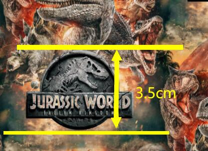 Jurassic World Litchi Printed Faux Leather Sheet Litchi has a pebble like feel with bright colors FeeFiFauxLeather