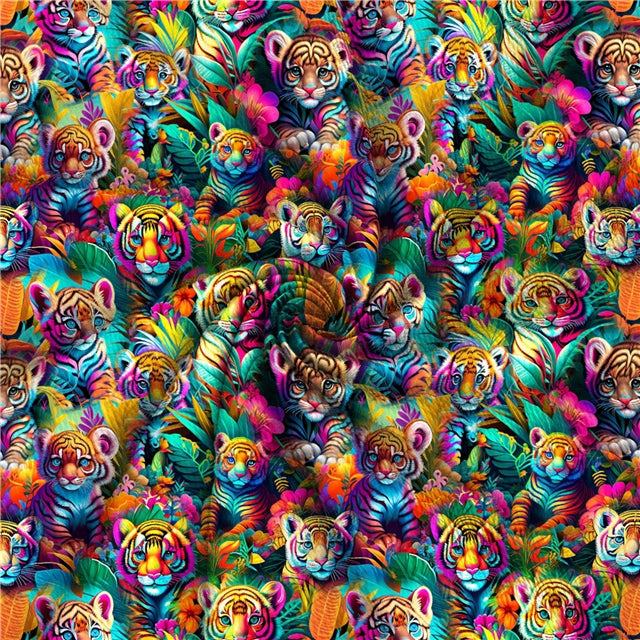 Rainbow Lisa Textured Liverpool/ Bullet Fabric FeeFiFauxLeather