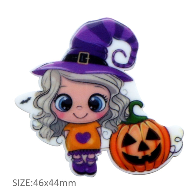 Halloween Pumpkin Resin 5 piece set FeeFiFauxLeather