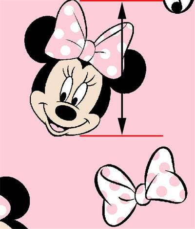 Minnie Mouse Printed See Through Sheet  Clear Transparent Sheet