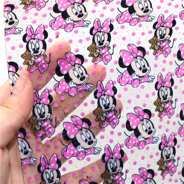 Mouse  Printed See Through Sheet  Clear Transparent Sheet FeeFiFauxLeather