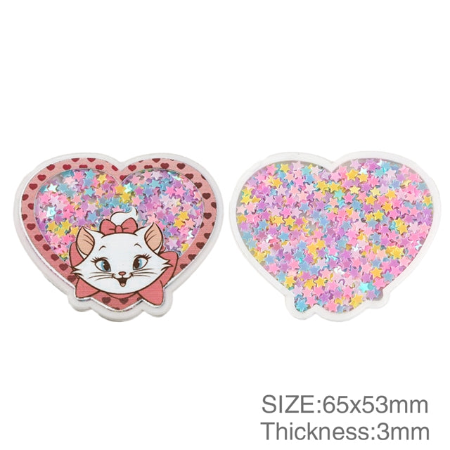Marie the Aristocats Quicksand Sequin Resin FeeFiFauxLeather