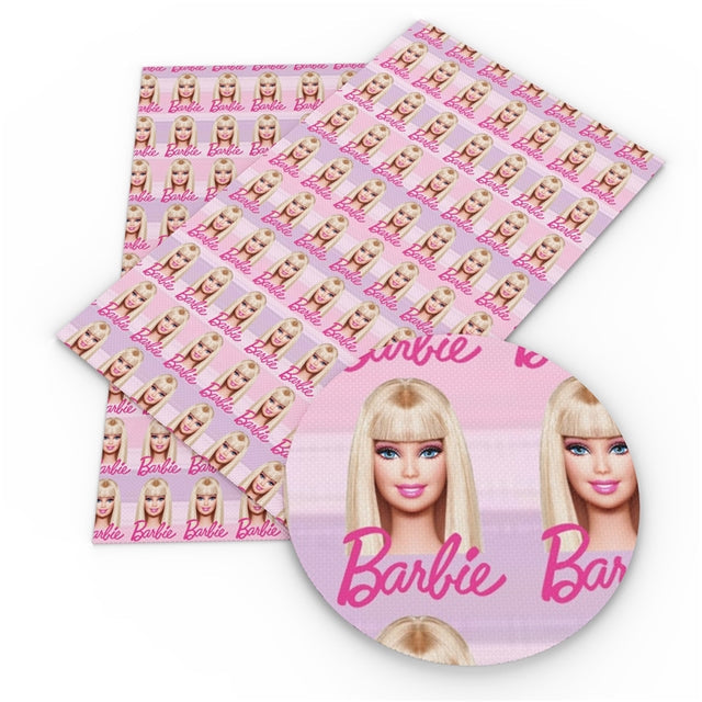Fashion Doll Litchi Printed Faux Leather Sheet FeeFiFauxLeather