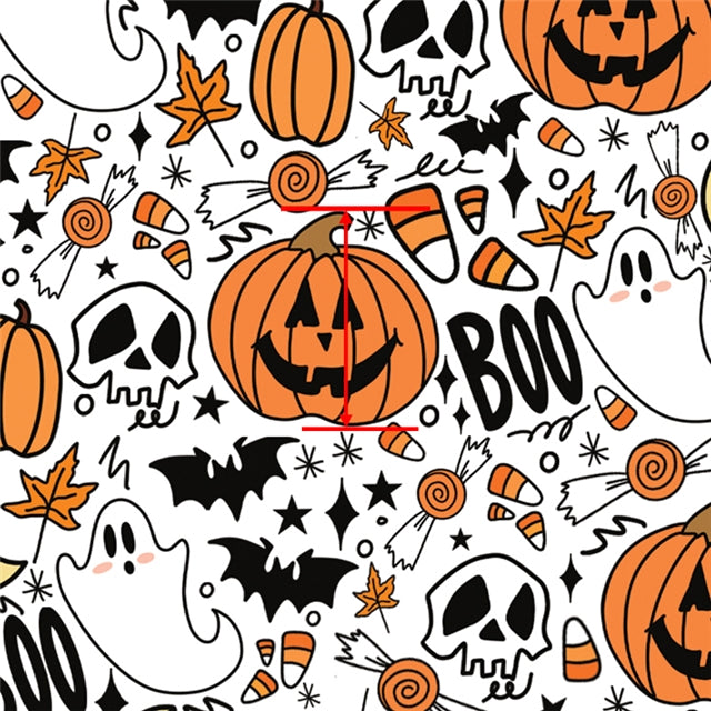 Halloween Printed See Through Sheet  Clear Transparent Sheet FeeFiFauxLeather