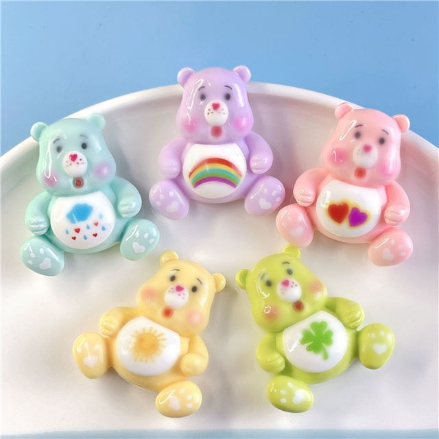 3-D Carebear Flat Back Resin Centerpiece FeeFiFauxLeather