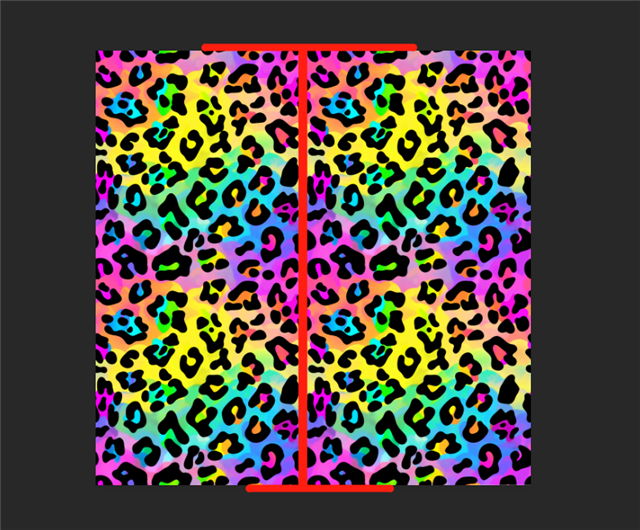 Lisa Frank Leopard Print Litchi Printed Faux Leather Sheet Litchi has a pebble like feel with bright colors