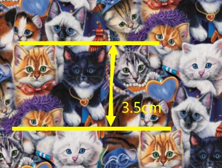 Cats Litchi Printed Faux Leather Sheet Litchi has a pebble like feel with bright colors FeeFiFauxLeather