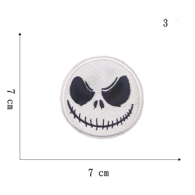 Nightmare Before Christmas Embroidery Patch FeeFiFauxLeather