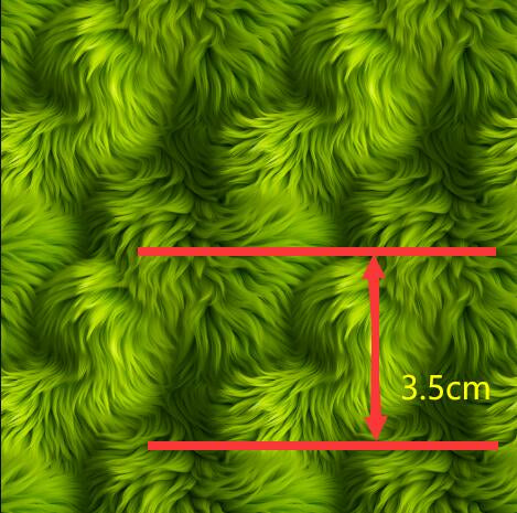 Grinch Fir Christmas Printed Faux Leather Sheet Litchi has a pebble like feel with bright colors FeeFiFauxLeather