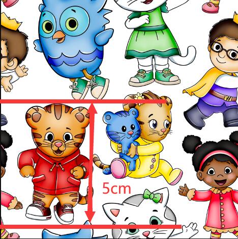 Daniel Tiger Printed Textured Bullet Fabric FeeFiFauxLeather