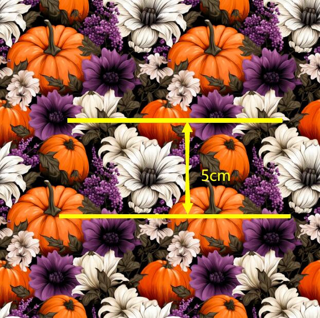 Fall Flowers Floral Printed Textured Liverpool/ Bullet Fabric FeeFiFauxLeather