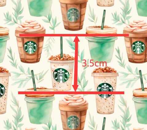 Fall Coffee Printed Faux Leather Sheet Litchi has a pebble like feel with bright colors FeeFiFauxLeather
