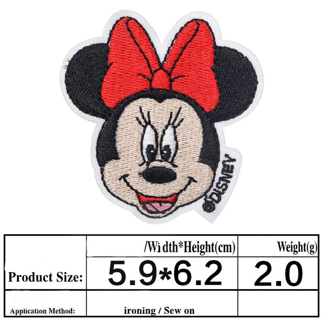 Mouse Embroidery Patch FeeFiFauxLeather