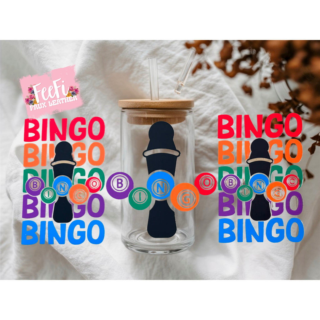 Bingo! UV DTF Cup Wrap – Easy Cup Wrap for Tumblers & Projects FeeFiFauxLeather