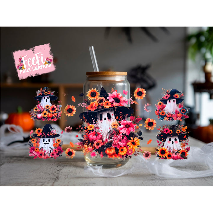 Halloween UV DTF Cup Wrap – Easy Cup Wrap for Tumblers & Projects FeeFiFauxLeather