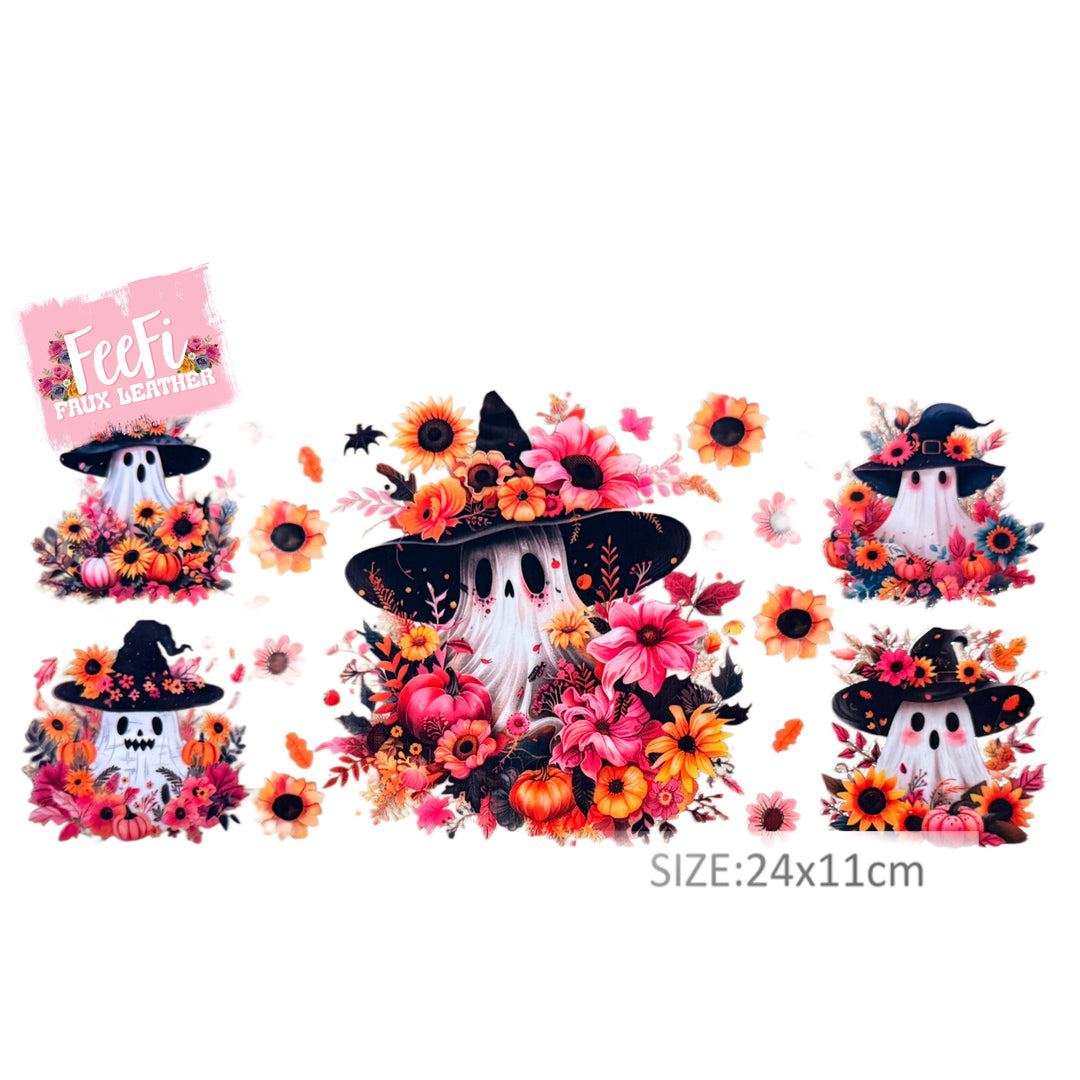 Halloween UV DTF Cup Wrap – Easy Cup Wrap for Tumblers & Projects FeeFiFauxLeather