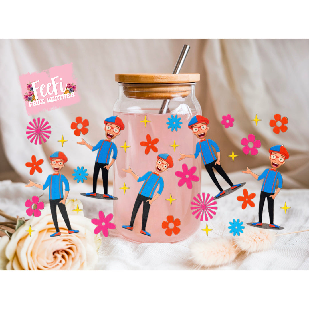 Blippi UV DTF Cup Wrap – Easy Cup Wrap for Tumblers & Projects FeeFiFauxLeather