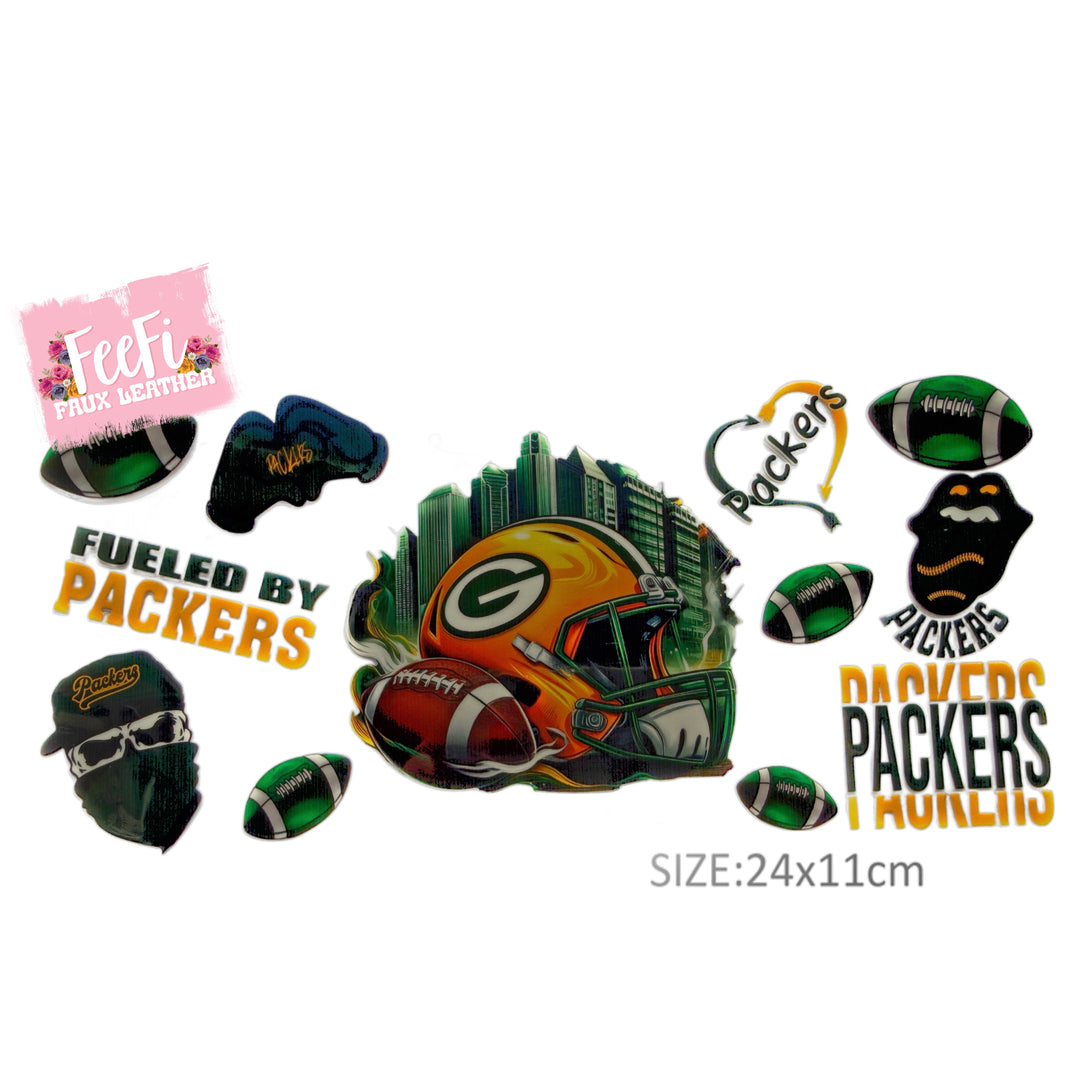 Packers Football UV DTF Cup Wrap – Easy Cup Wrap for Tumblers & Projects (Copy) FeeFiFauxLeather