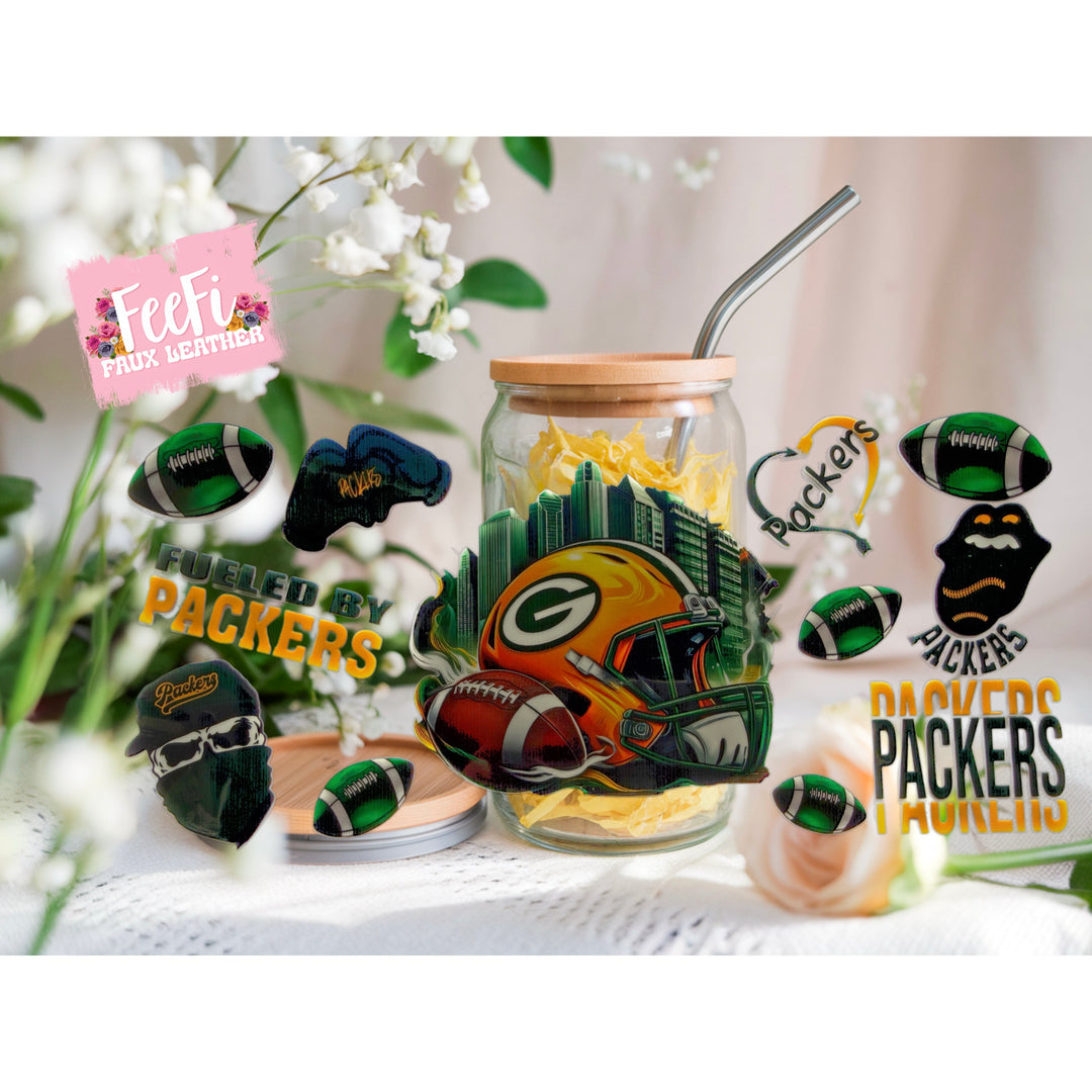 Packers Football UV DTF Cup Wrap – Easy Cup Wrap for Tumblers & Projects (Copy) FeeFiFauxLeather