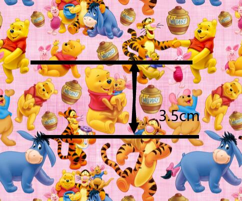 Winnie The Pooh Textured Liverpool/ Bullet Fabric with a textured feel FeeFiFauxLeather