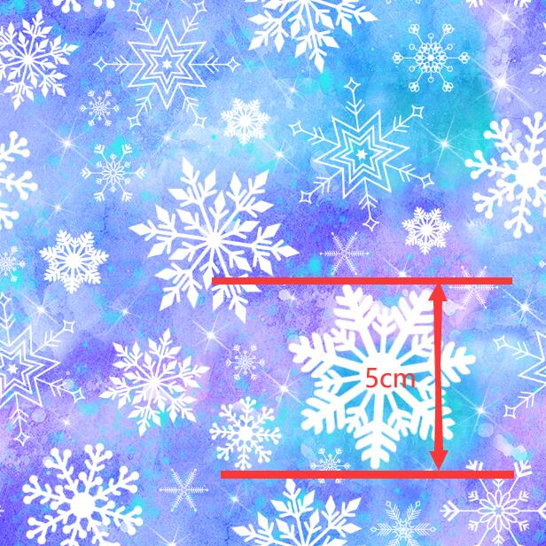 Snowflakes Christmas Textured Liverpool/ Bullet Fabric with a textured feel FeeFiFauxLeather