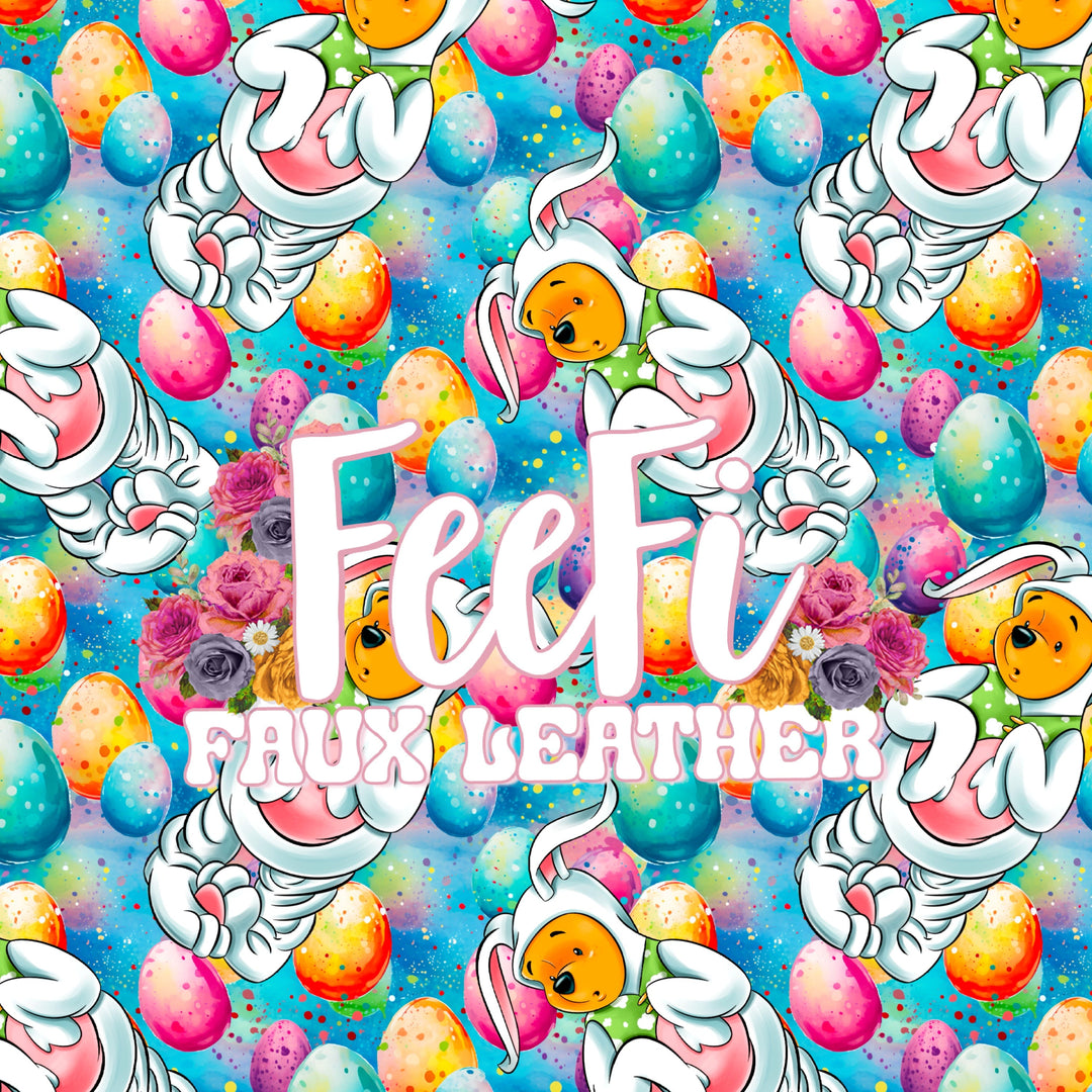 Winnie The Pooh Easter Liverpool/ Bullet Fabric FeeFiFauxLeather