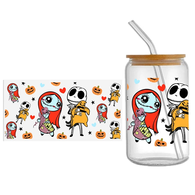 Nightmare Before Christmas UV DTF Cup Wrap – Easy Cup Wrap for Tumblers & Projects FeeFiFauxLeather