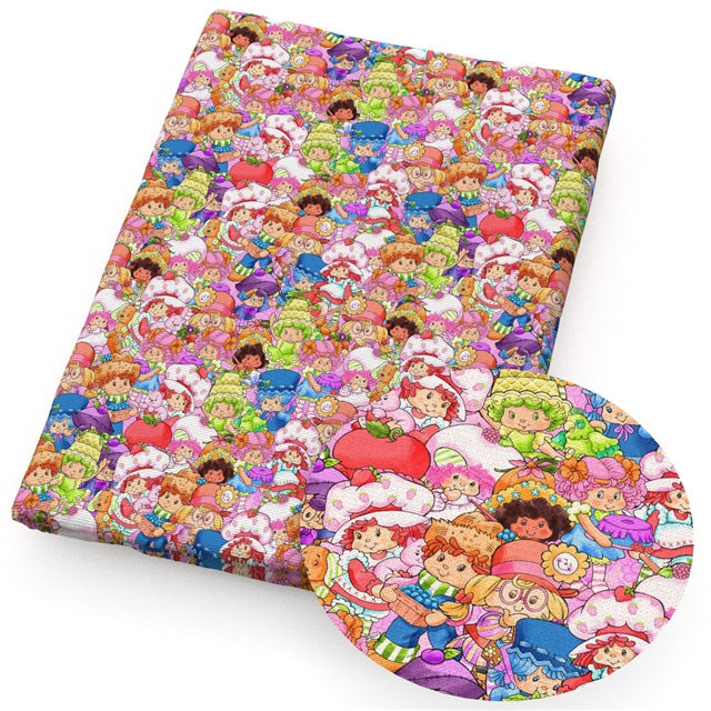 Strawberry Shortcake Printed See Through Transparent Sheet FeeFiFauxLeather