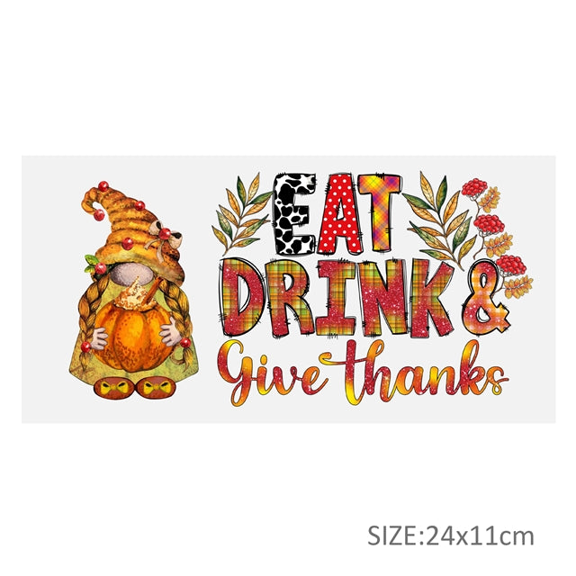 Fall UV DTF Cup Wrap – Easy Cup Wrap for Tumblers & Projects FeeFiFauxLeather