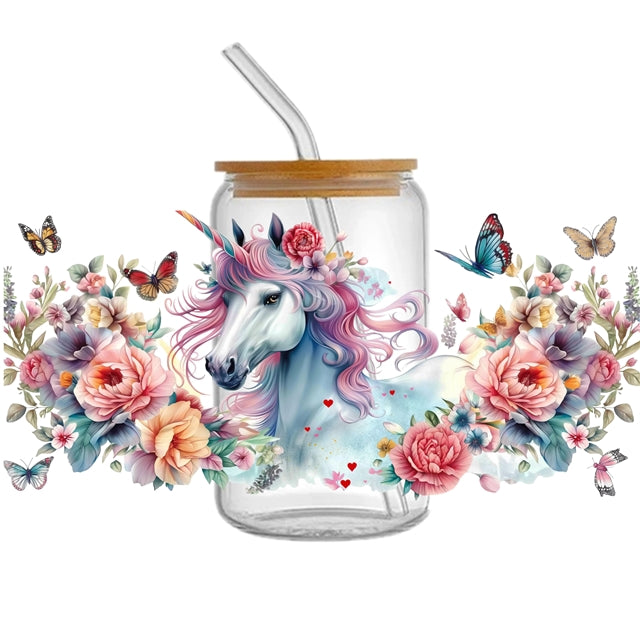 Unicorn UV DTF Cup Wrap – Easy Cup Wrap for Tumblers & Projects FeeFiFauxLeather