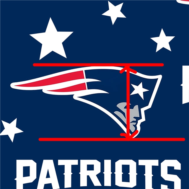 Patriots Football Printed See Through Sheet Clear Transparent Sheet FeeFiFauxLeather