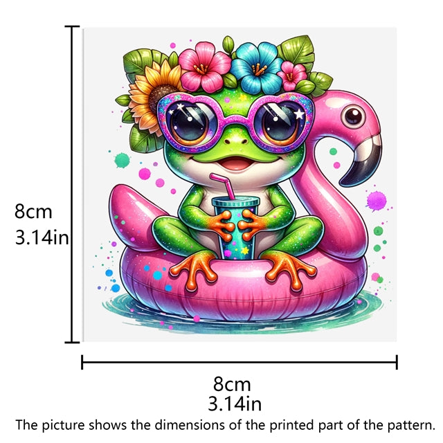 Frog Beach UV DTF Glass Can Wrap FeeFiFauxLeather