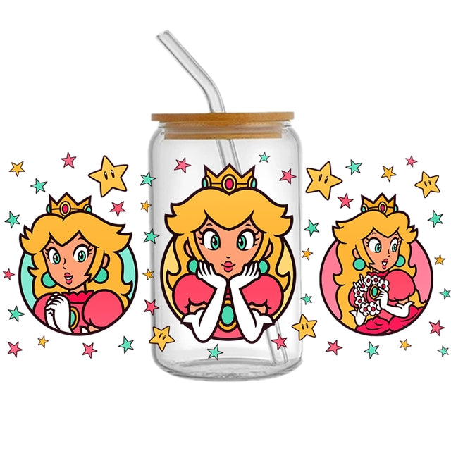 Super Mario UV DTF Cup Wrap – Gaming Cup Wrap Design for Crafting Projects FeeFiFauxLeather