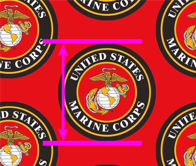 The Marines Printed See Through Sheet Clear Transparent Sheet FeeFiFauxLeather