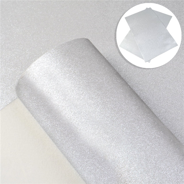 Pearl Metallic Faux Leather Sheet FeeFiFauxLeather
