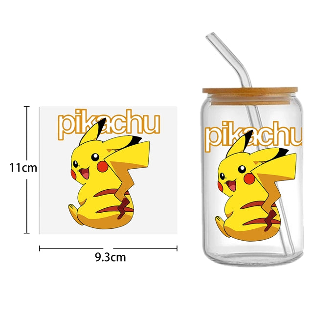 Pokémon UV DTF Cup Wrap – Character Wrap for DIY Drinkware Projects FeeFiFauxLeather